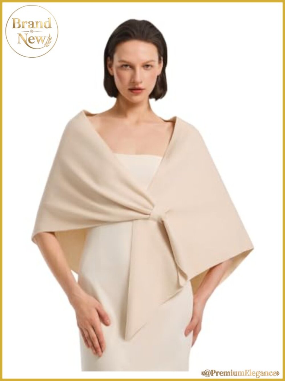 Pashmina Shawl Wrap Pull-Through Viscose Blend Evening Wedding